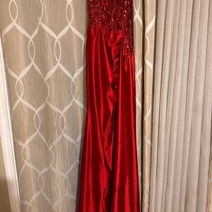 Red prom dress